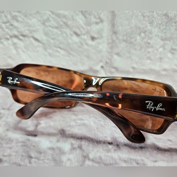 Ray Ban Rb4075 Polished Havana Sunglasses Brown - Picture 8 of 9